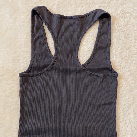SoulCycle Dark Gray Ribbed Racerback Tank Size S - Picture 8 of 11